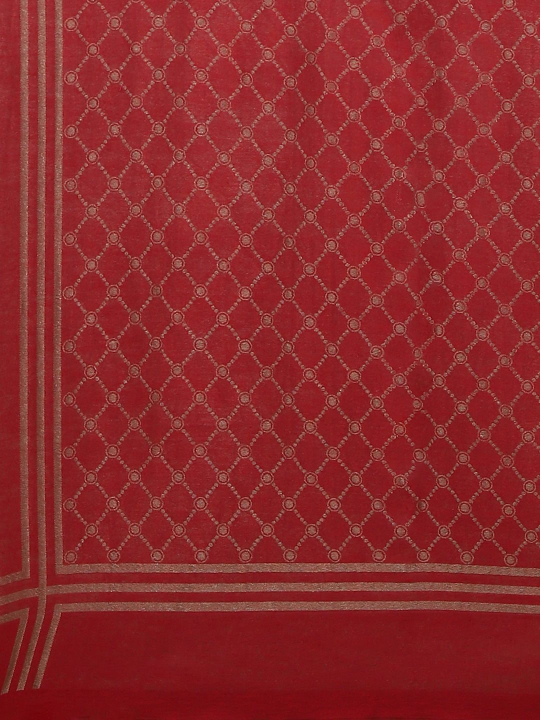 Women Maroon Self Design Stole