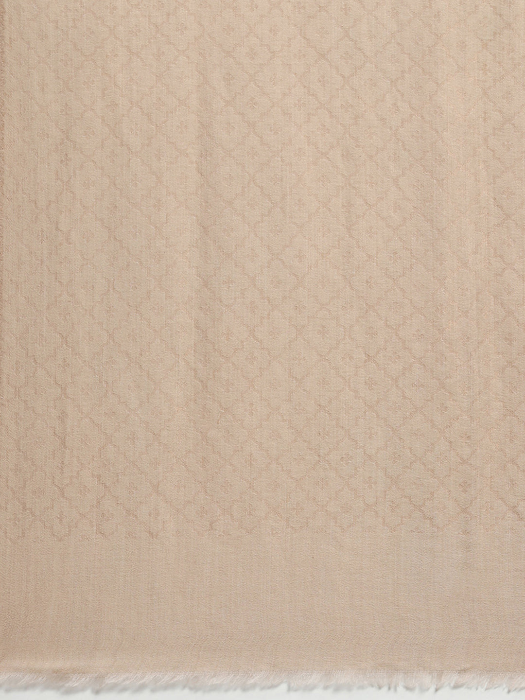 Women Beige Self Design Stole