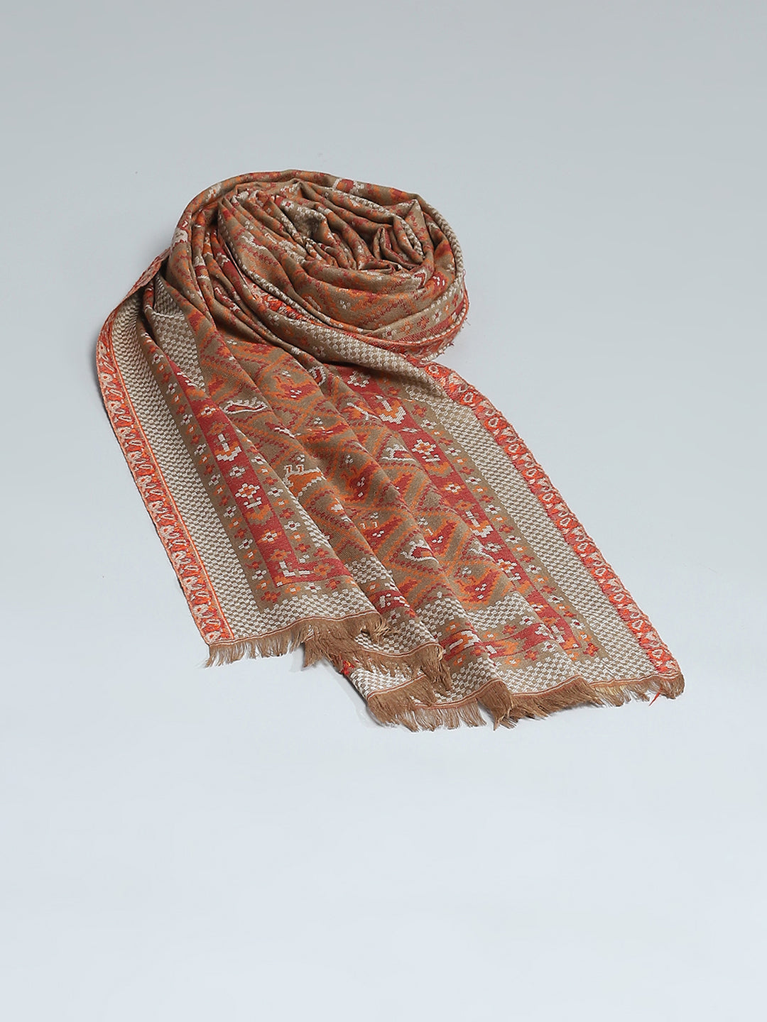 Women Multicolor Self Design Stole