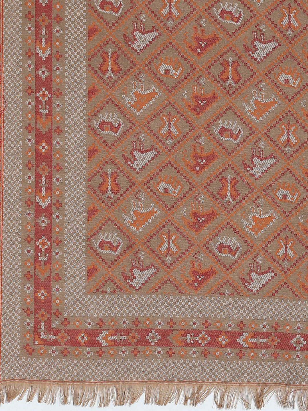 Women Multicolor Self Design Stole