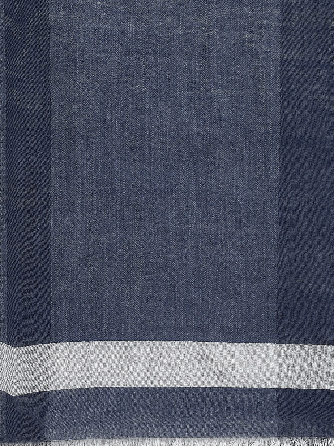 Women Navy Blue Self Design Stole