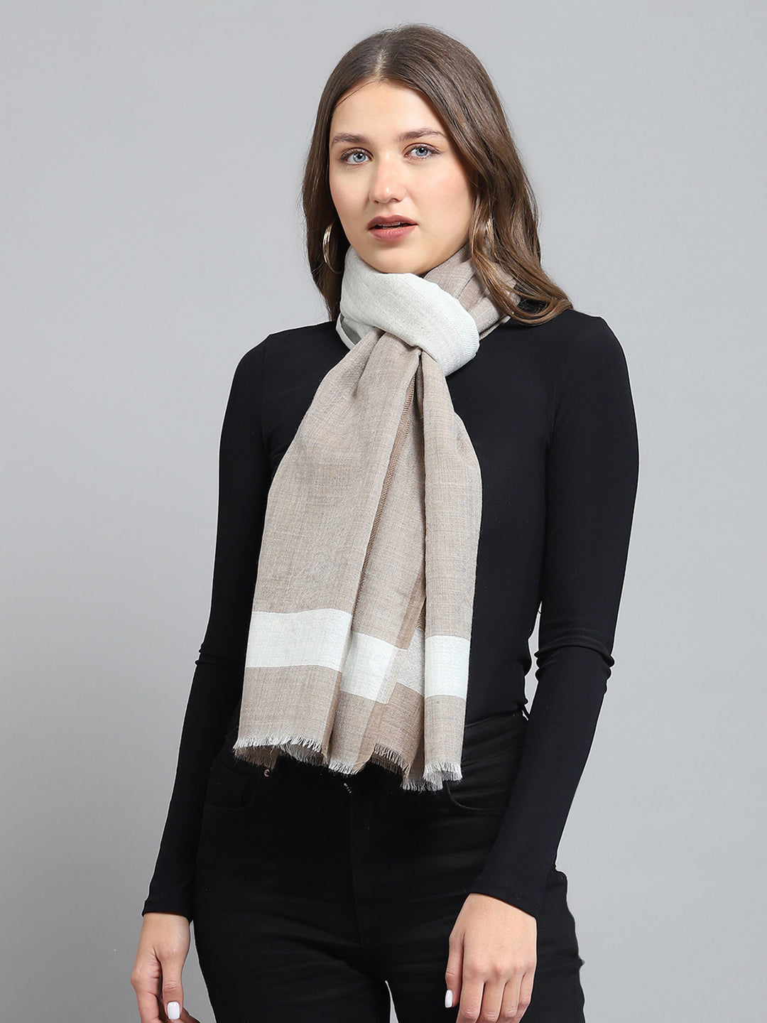 Women Multicolor Self Design Stole