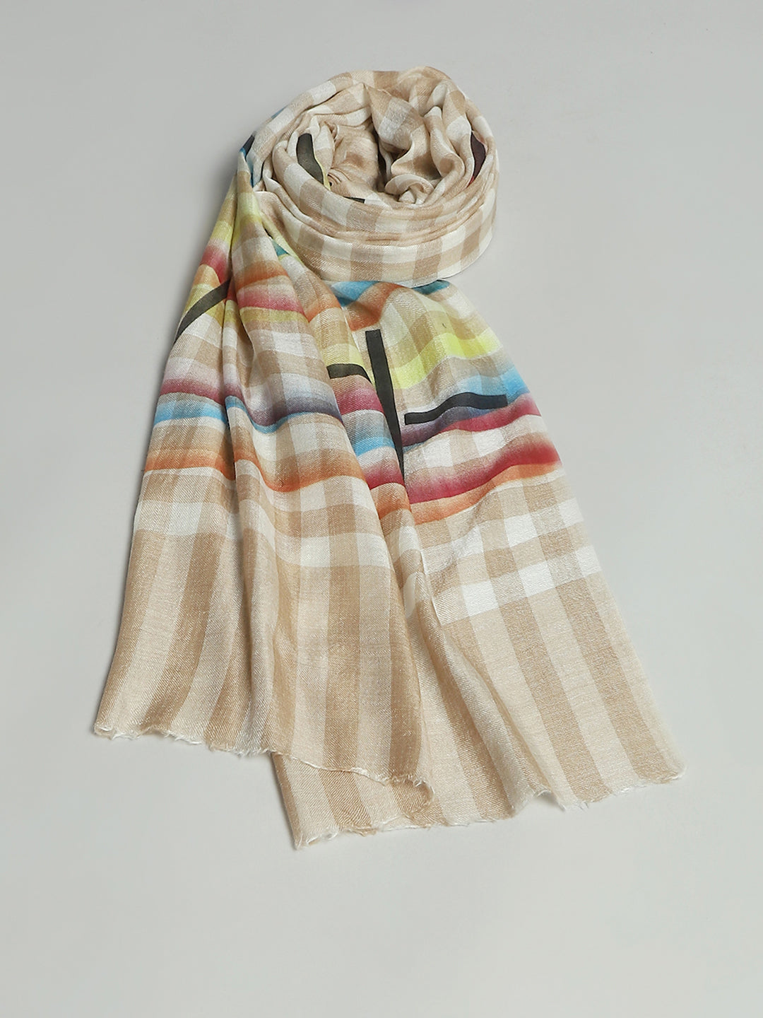 Women Multicolor Self Design Stole