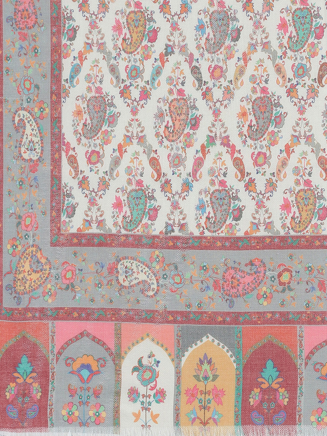 Women Multicolor Self Design Stole