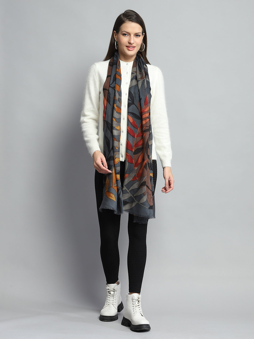 Women Multicolor Self Design Stole