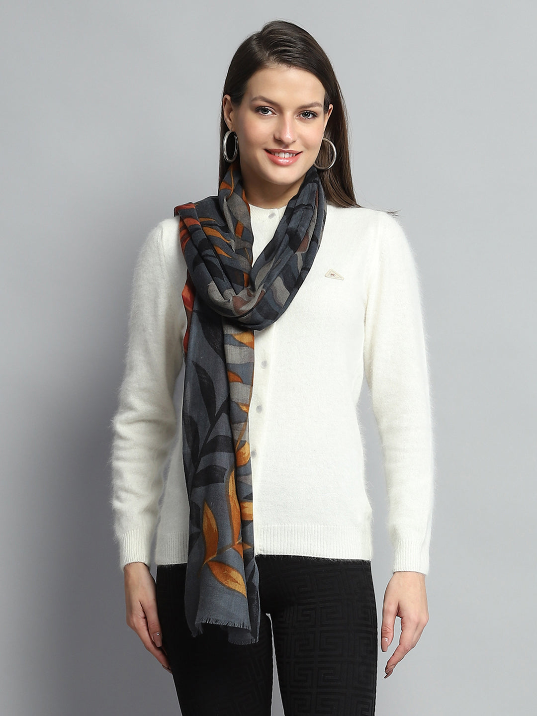 Women Multicolor Self Design Stole