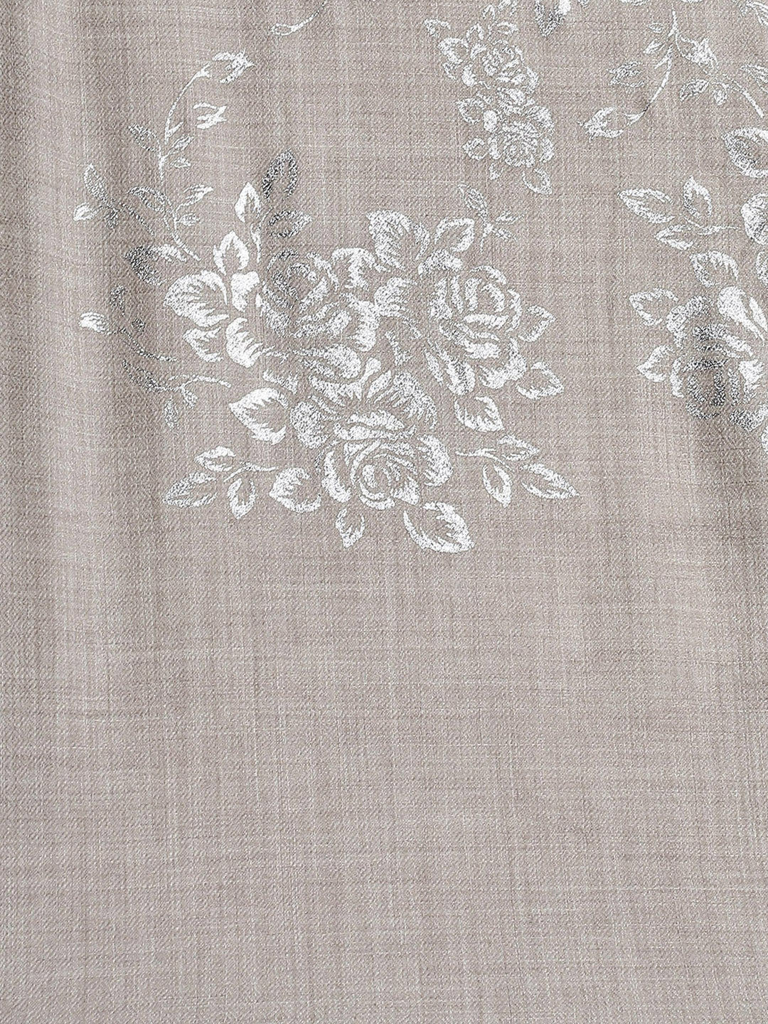 Women Beige Self Design Stole