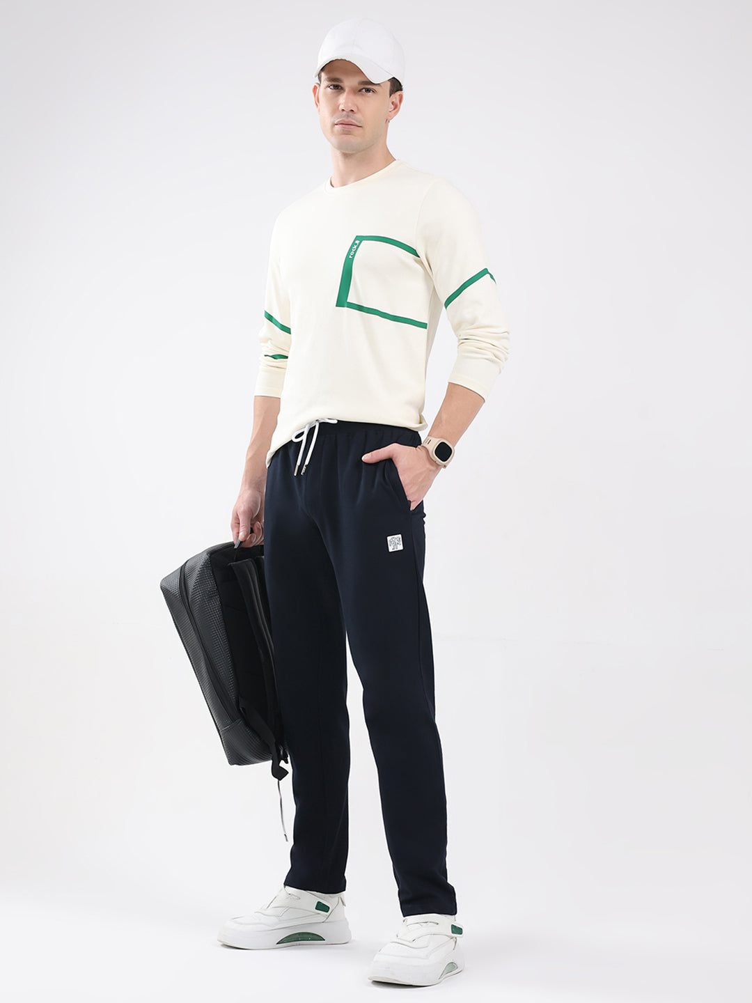 Rock.it Men Navy Blue Solid Regular Fit Winter Lower