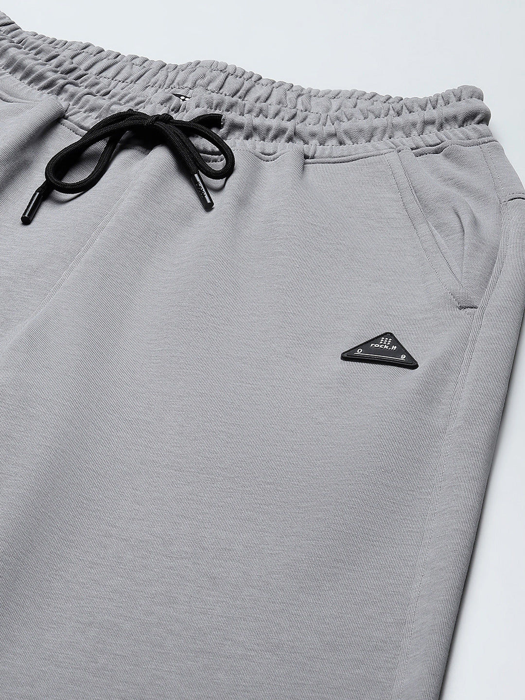 Rock.it Men Grey Solid Regular Fit Winter Lower