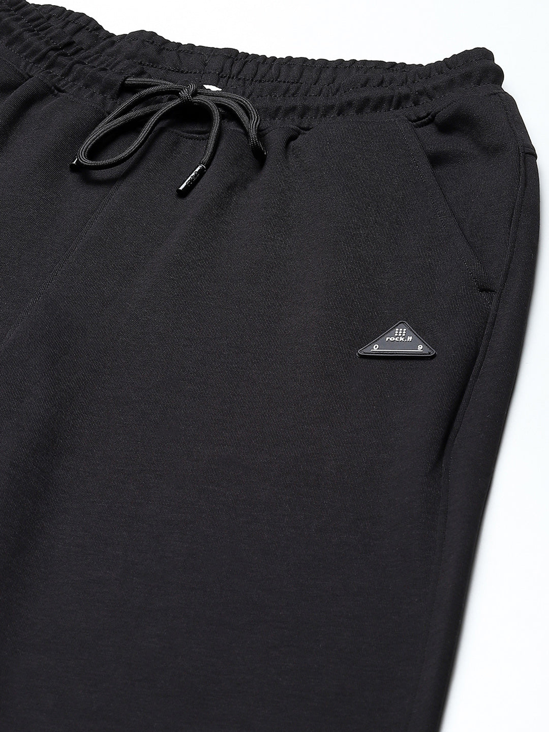 Rock.it Men Black Solid Regular Fit Winter Lower