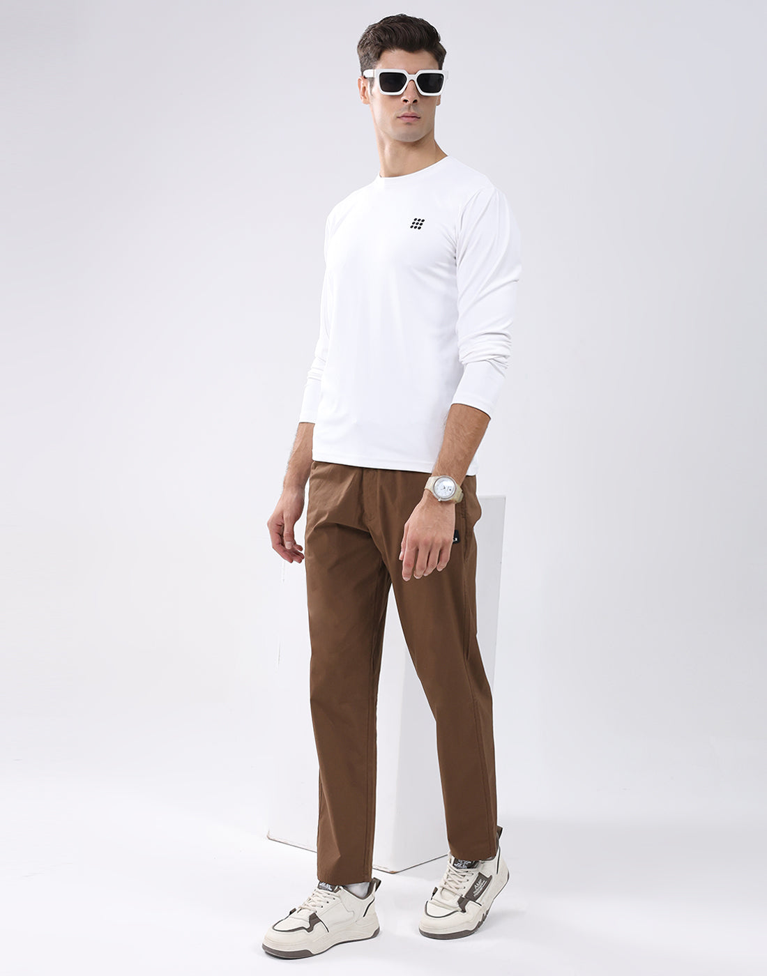 Rock.it Men Brown Solid Regular Fit Winter Lower