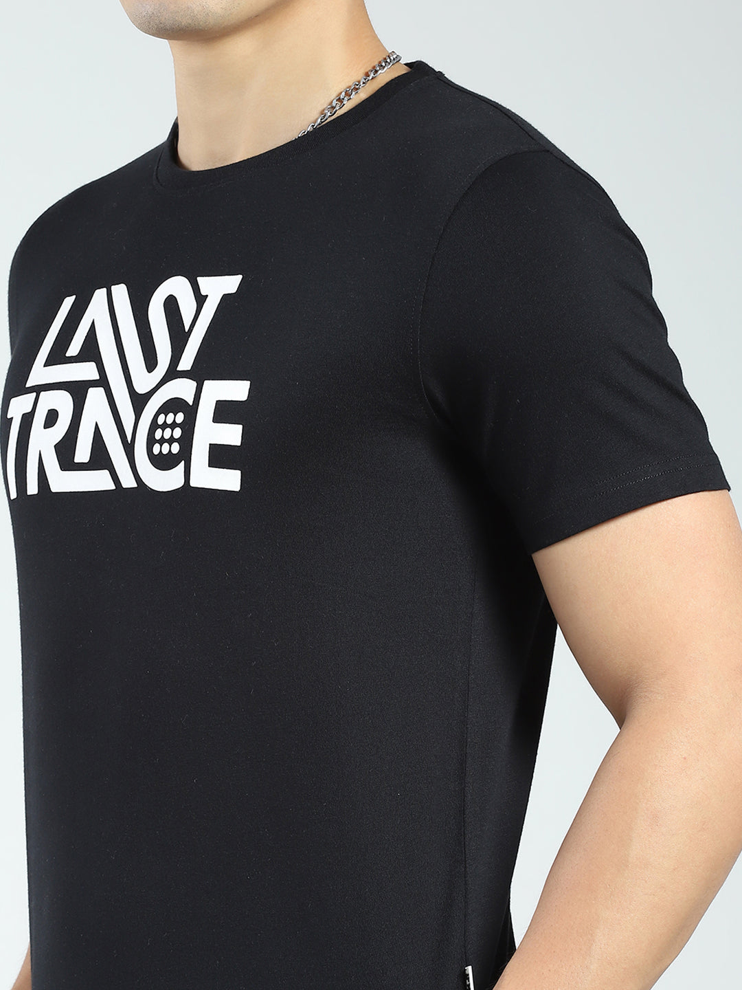 Rock.it Men Black Printed Round Neck Half Sleeve T-Shirt