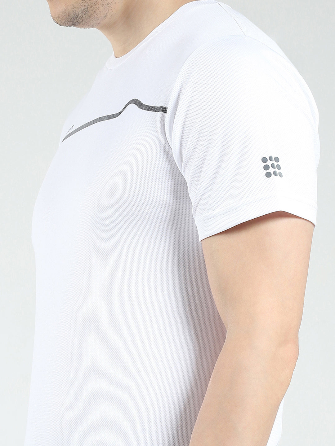 Rock.it Men White Printed Round Neck Half Sleeve T-Shirt