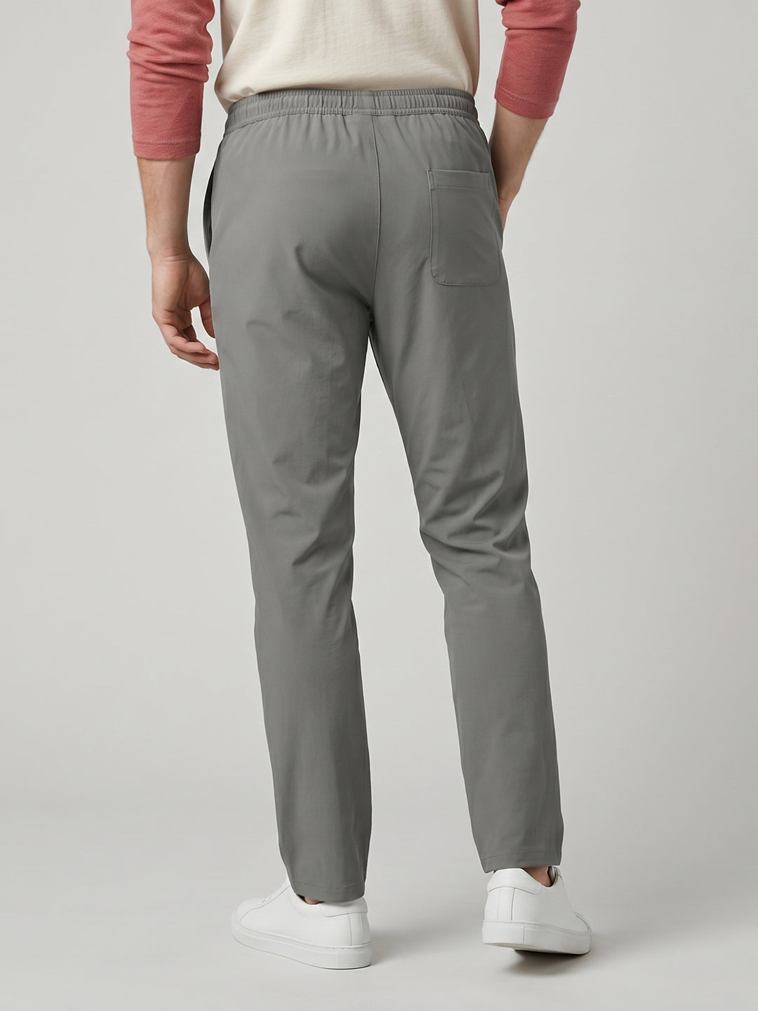 Rock.it Men Grey Solid Regular Fit Lower
