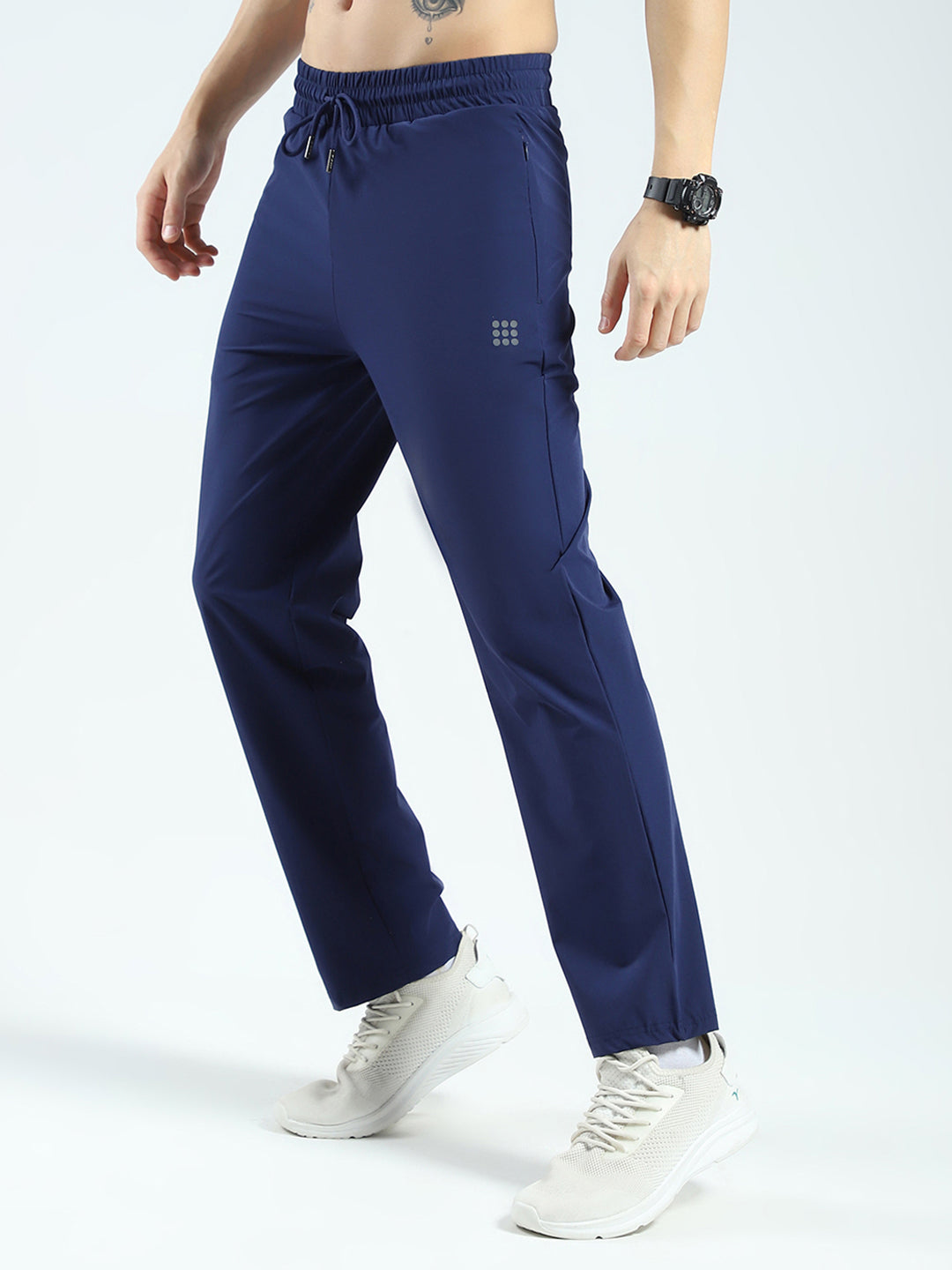 Rock.it Men Blue Solid Regular Fit Lower
