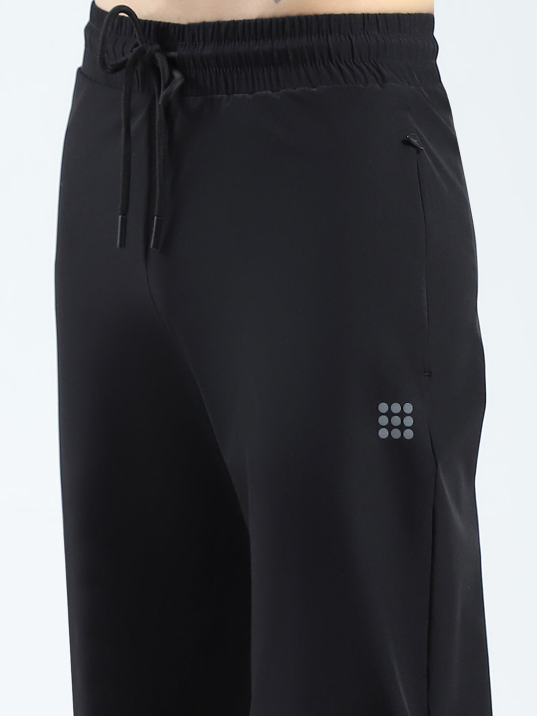 Rock.it Men Black Solid Regular Fit Lower