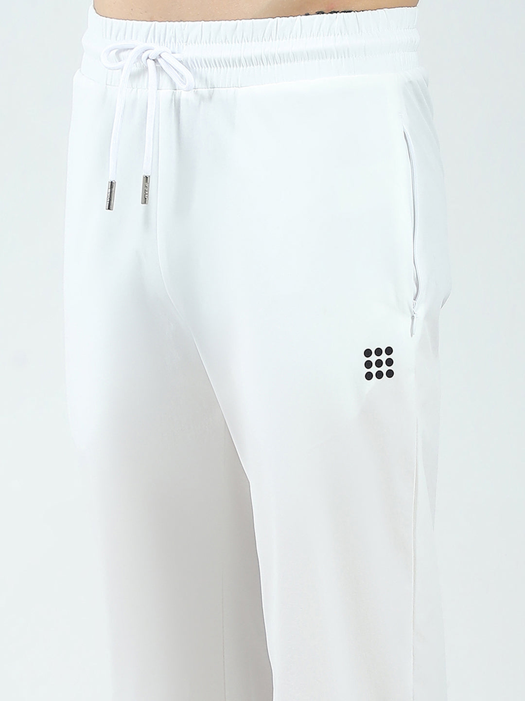 Rock.it Men White Solid Regular Fit Lower
