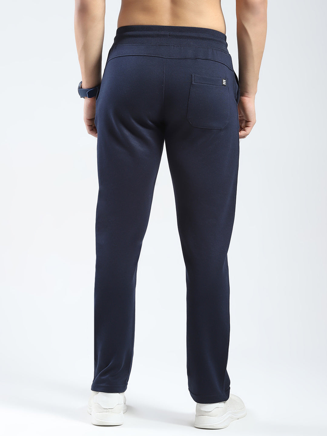 Rock.it Men Navy Blue Solid Regular Fit Lower
