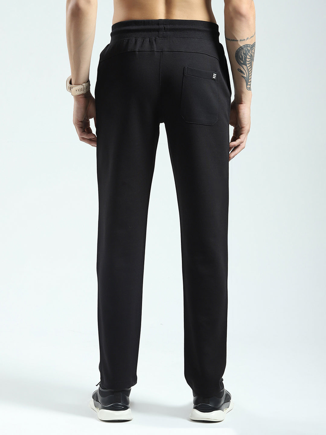 Rock.it Men Black Solid Regular Fit Lower