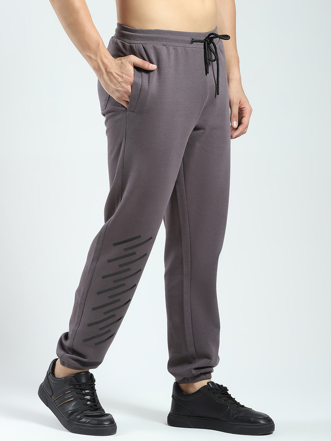 Rock.it Men Grey Printed Regular Fit Jogger