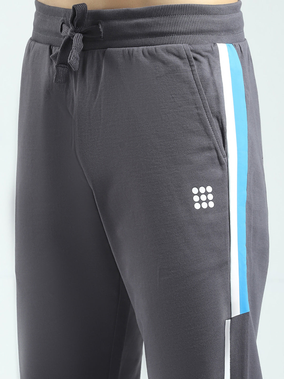 Rock.it Men Grey Solid Regular Fit Lower