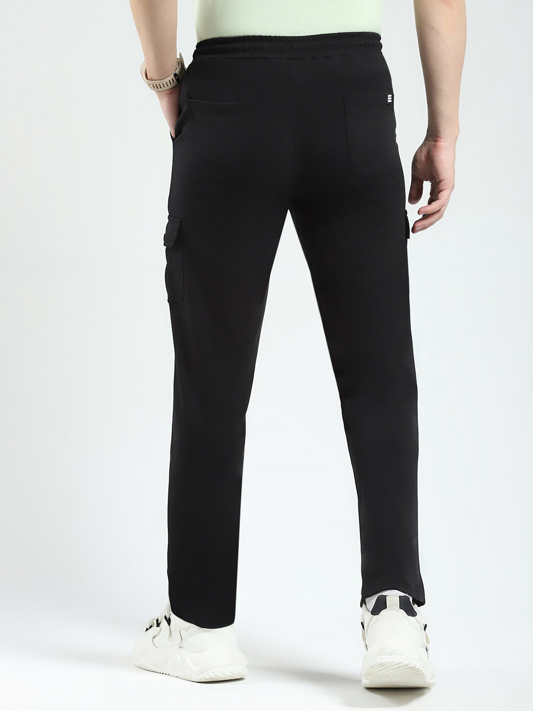 Rock.it Men Black Solid Regular Fit Lower