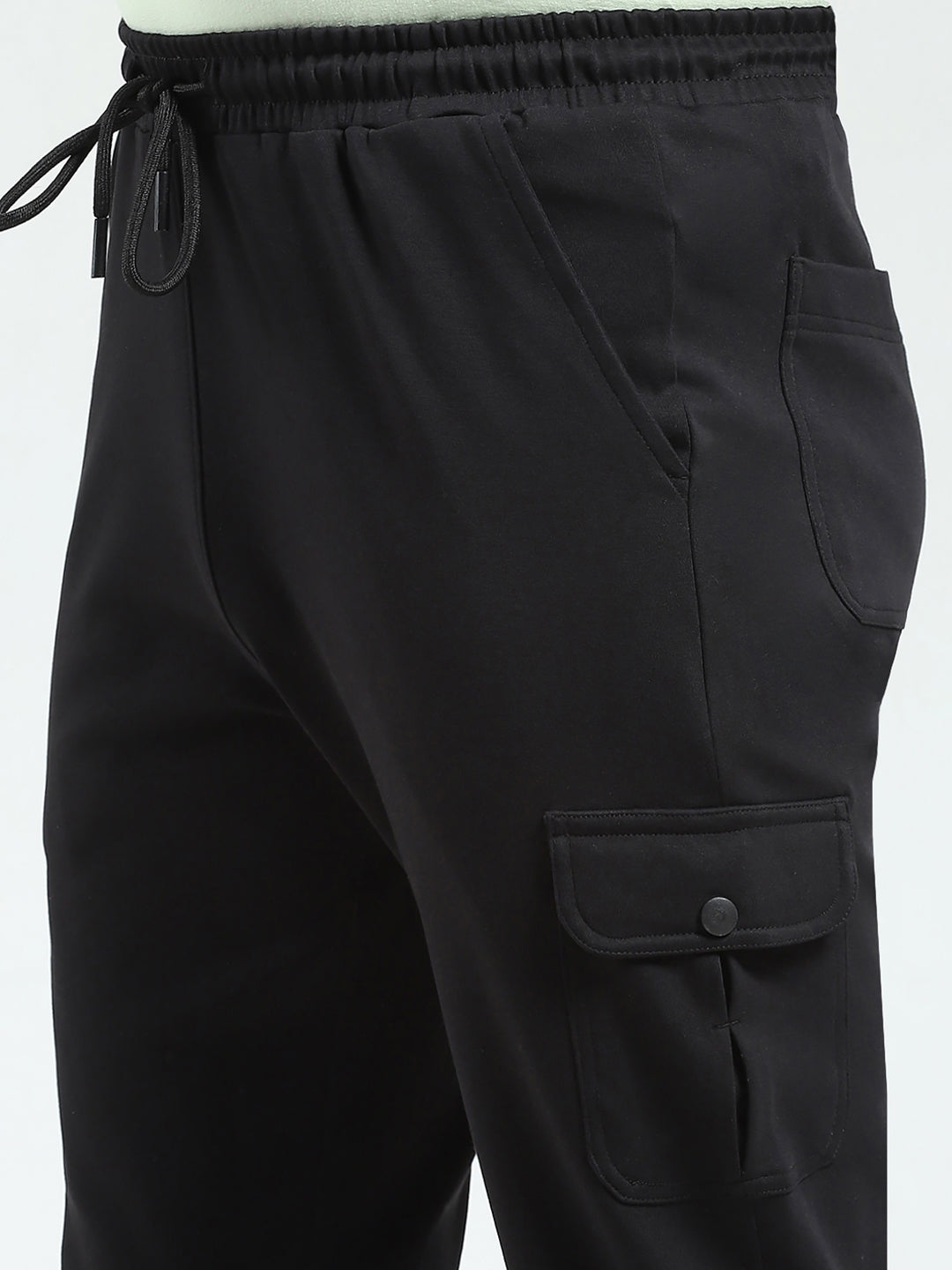 Rock.it Men Black Solid Regular Fit Lower