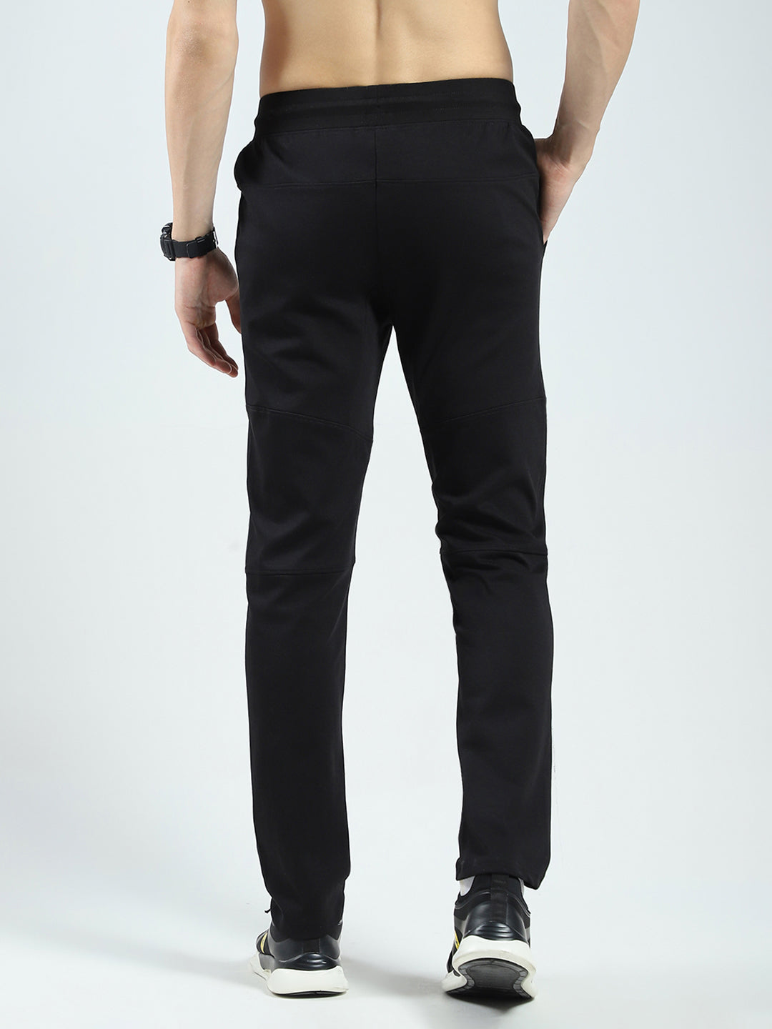 Rock.it Men Black Solid Regular Fit Lower