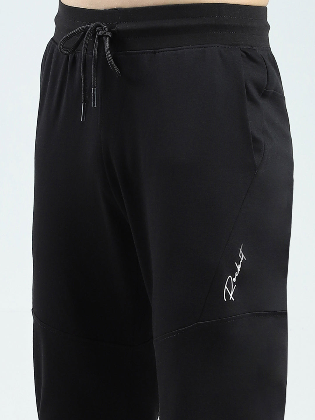 Rock.it Men Black Solid Regular Fit Lower