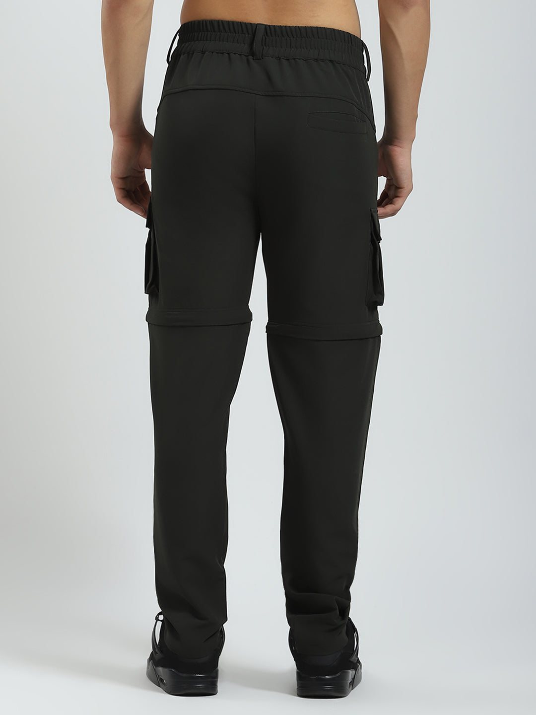 Rock.it Men Olive Solid Regular Fit Cargo