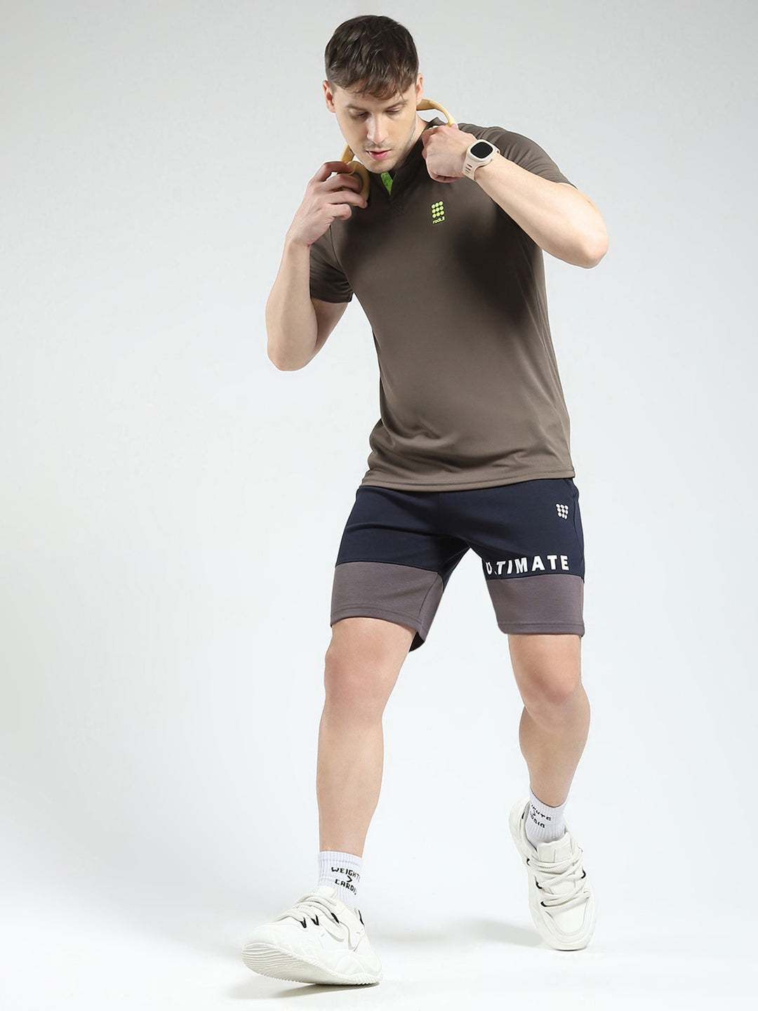 Rock.it Men Navy Blue Printed Regular Fit Shorts