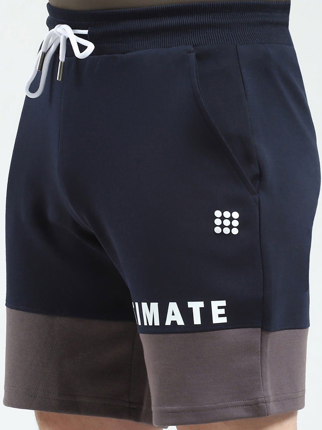 Rock.it Men Navy Blue Printed Regular Fit Shorts