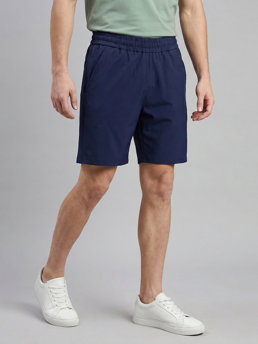 Rock.it Men Blue Solid Regular Fit Shorts