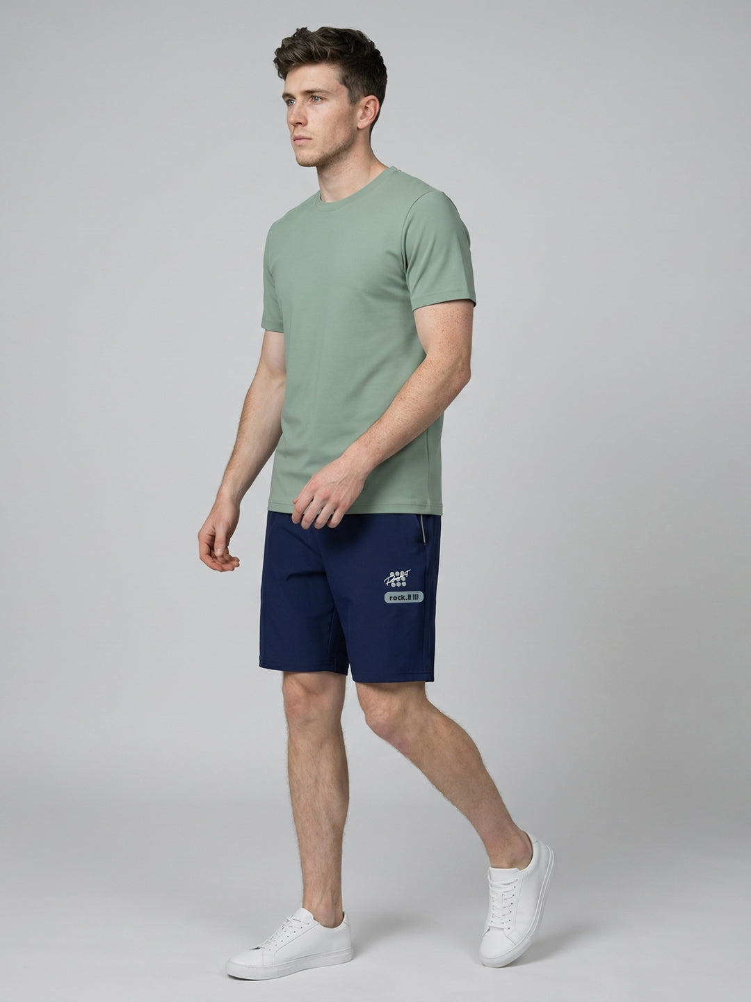 Rock.it Men Blue Solid Regular Fit Shorts