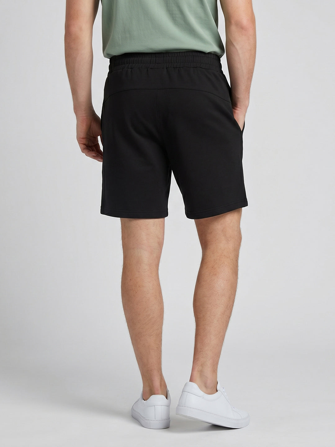 Rock.it Men Black Solid Regular Fit Shorts