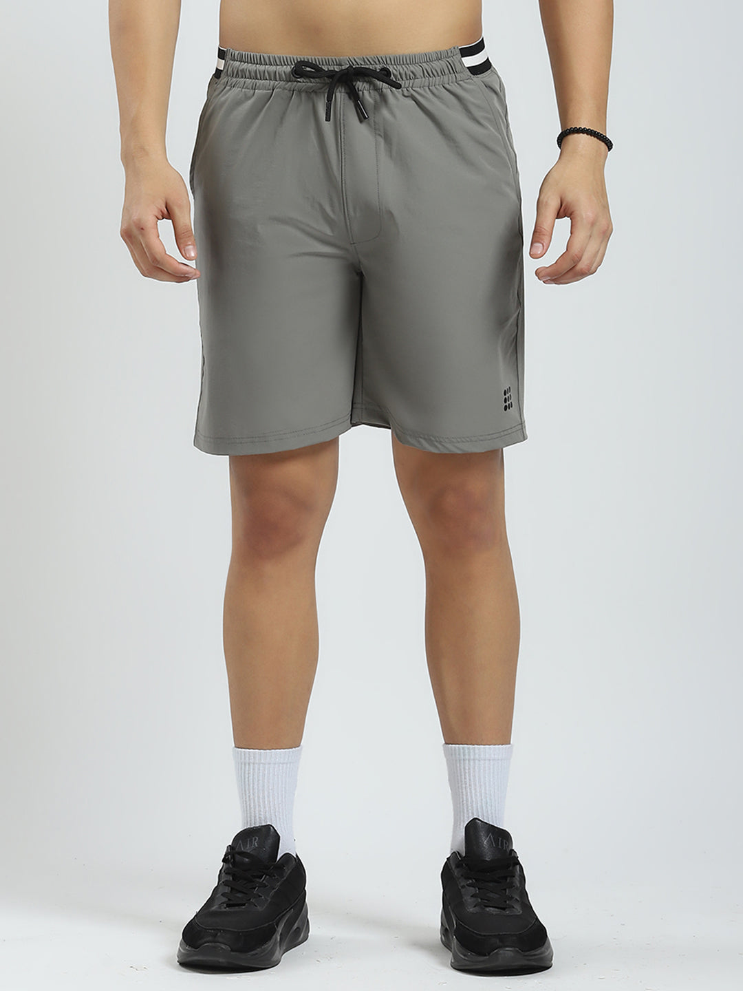Rock.it Men Grey Solid Regular Fit Short
