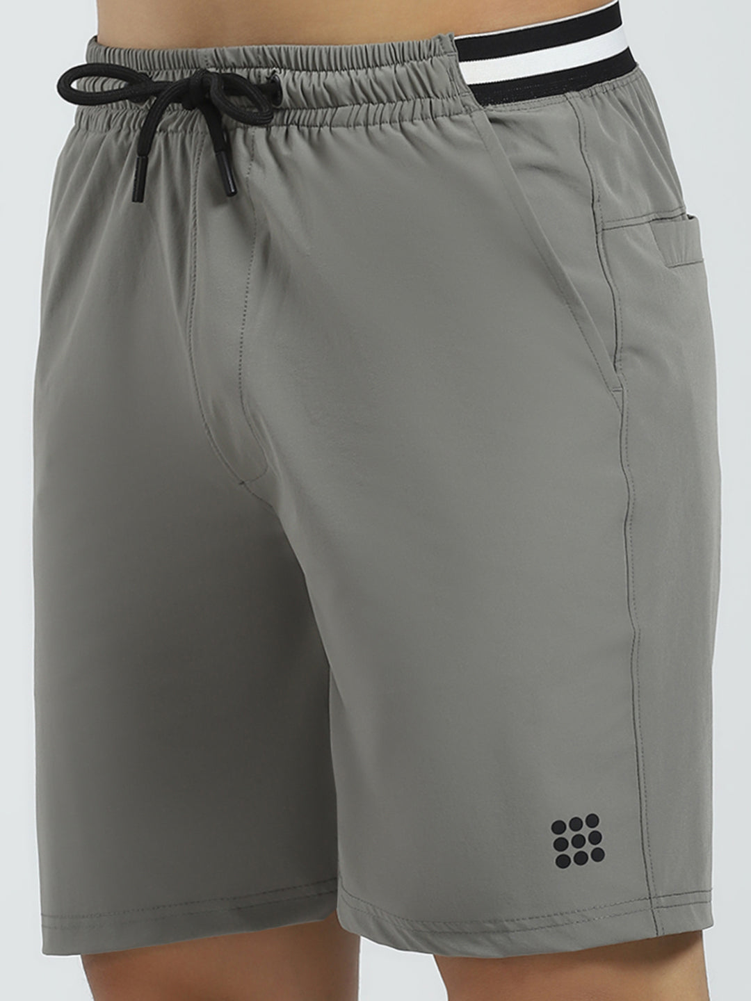 Rock.it Men Grey Solid Regular Fit Short