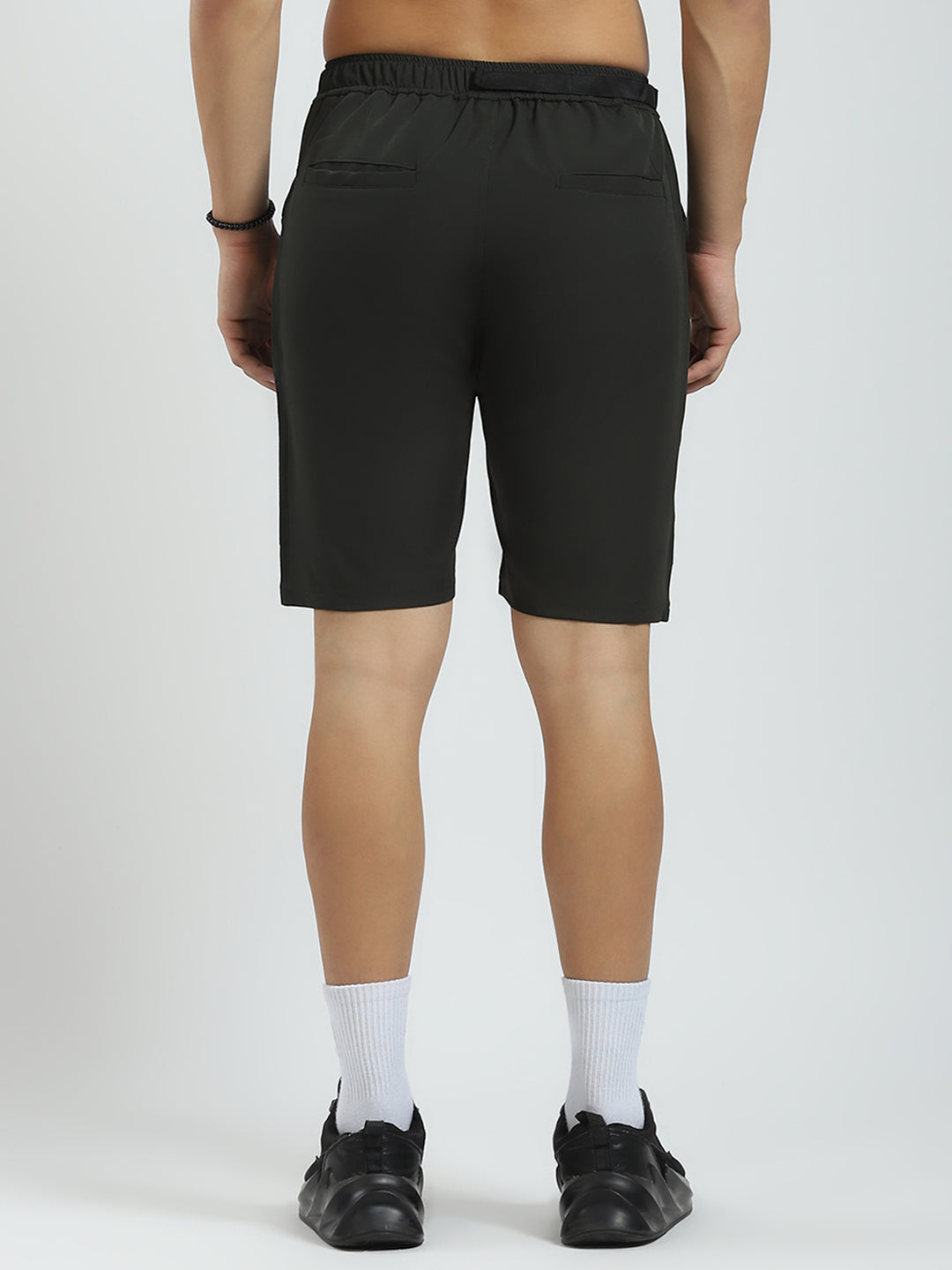 Rock.it Men Olive Solid Regular Fit Short