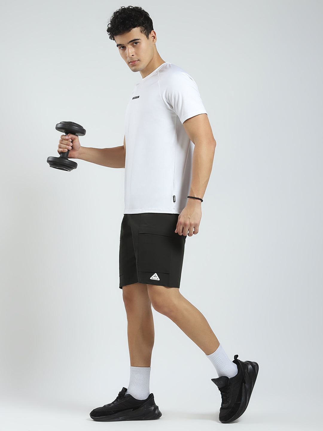 Rock.it Men Olive Solid Regular Fit Short