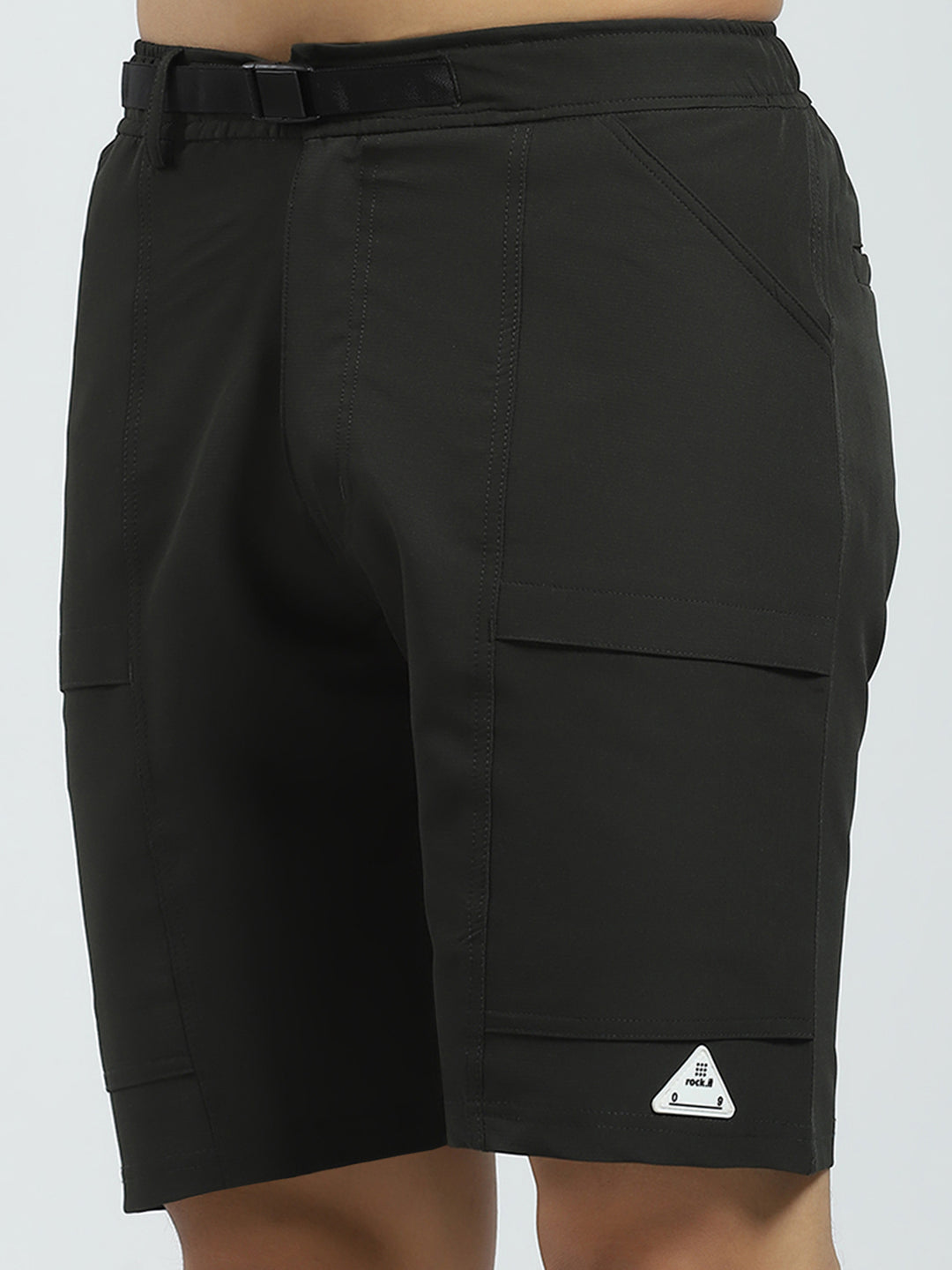 Rock.it Men Olive Solid Regular Fit Short