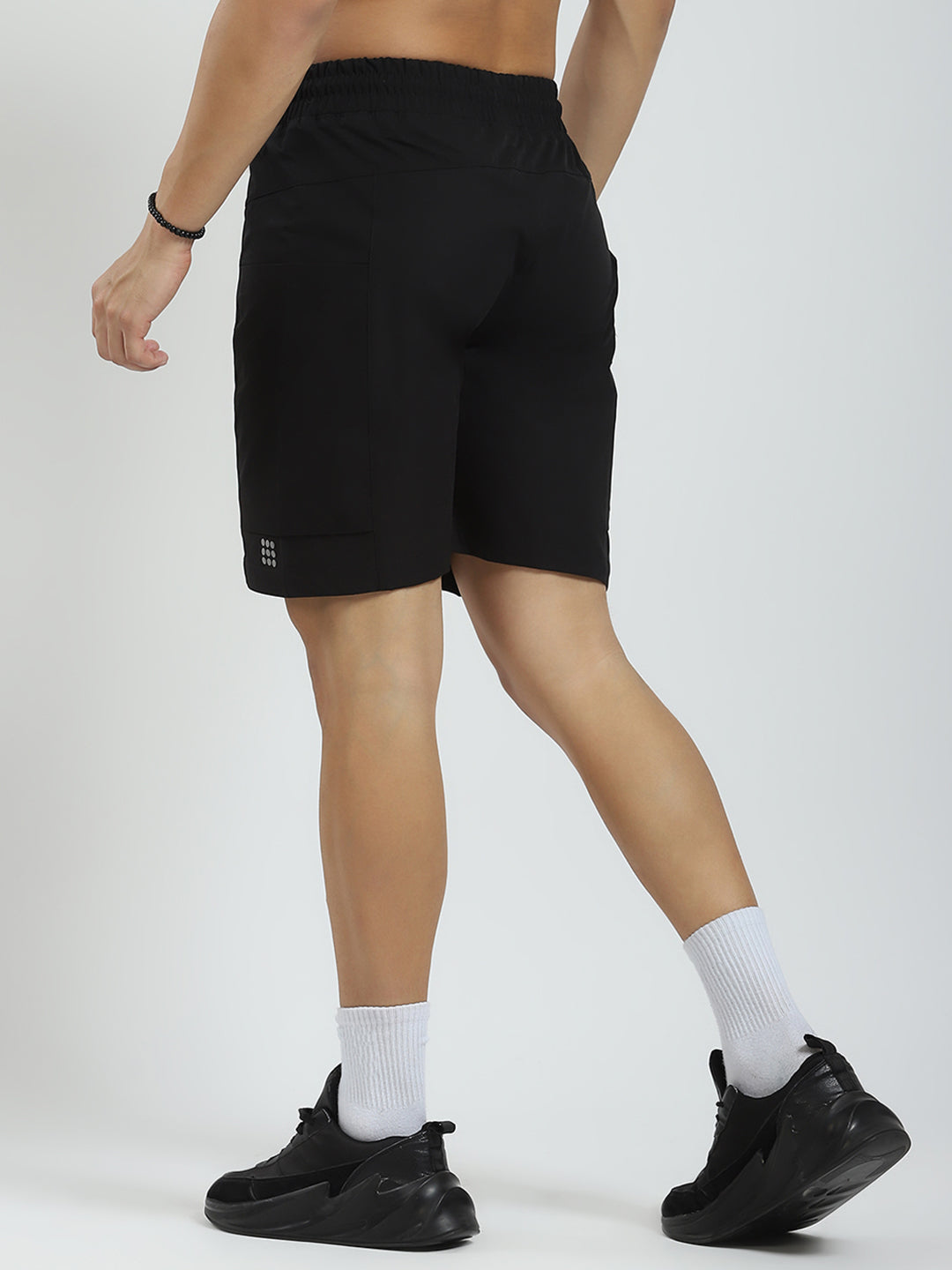 Rock.it Men Black Solid Regular Fit Short