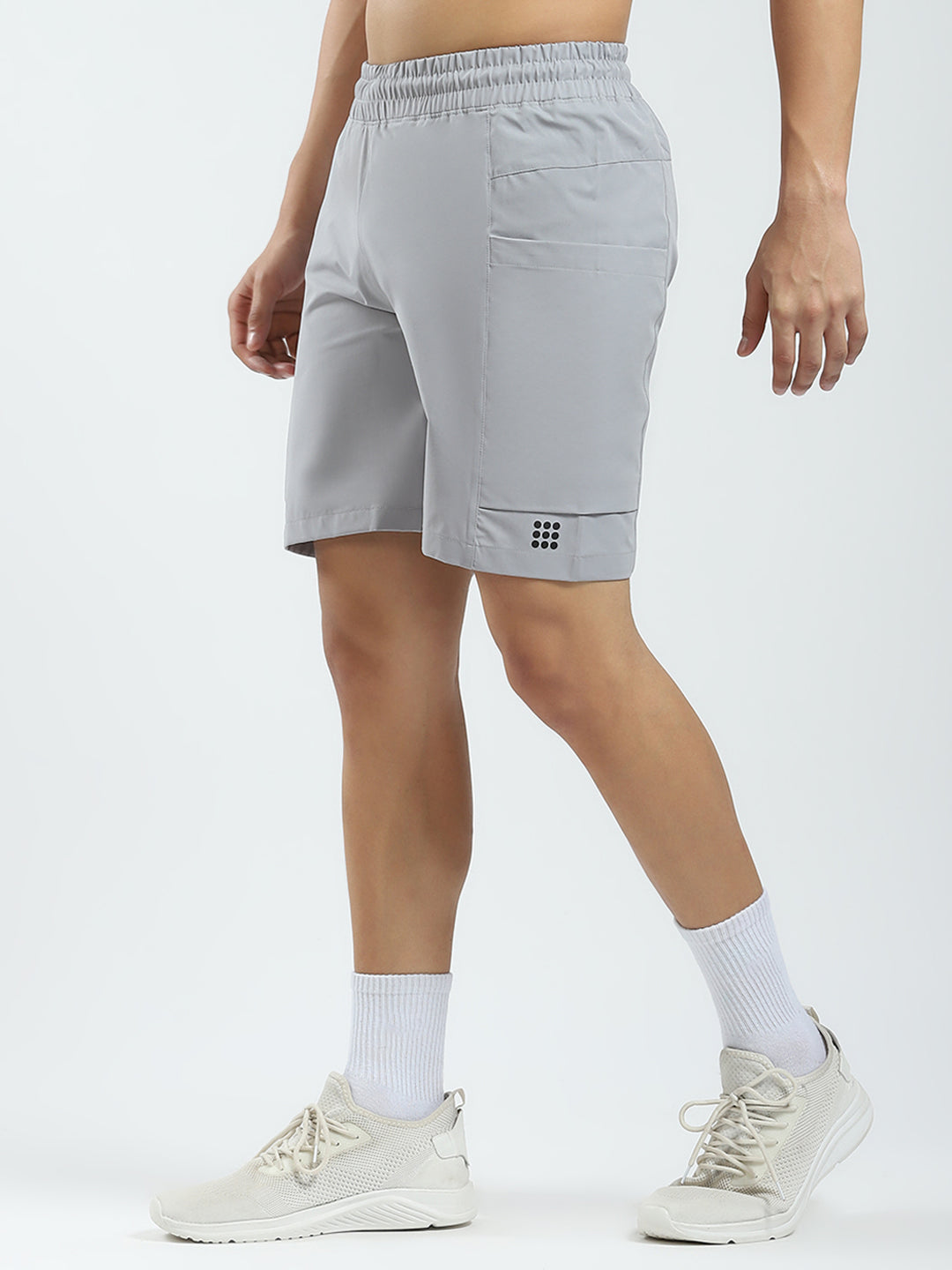 Rock.it Men Grey Solid Regular Fit Short