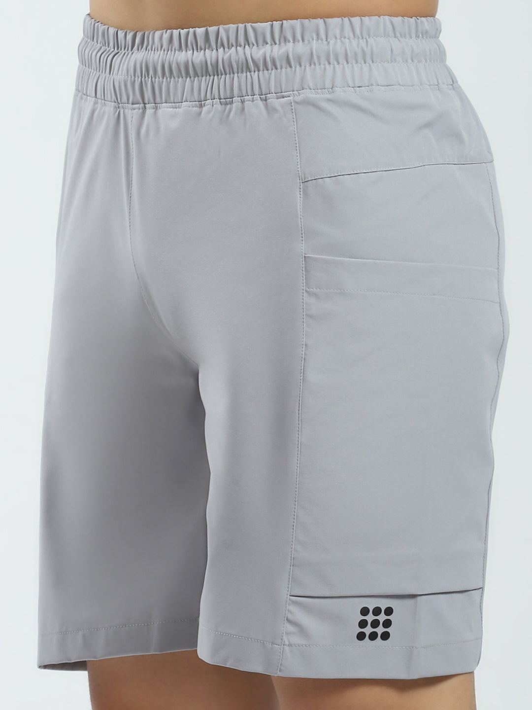 Rock.it Men Grey Solid Regular Fit Short