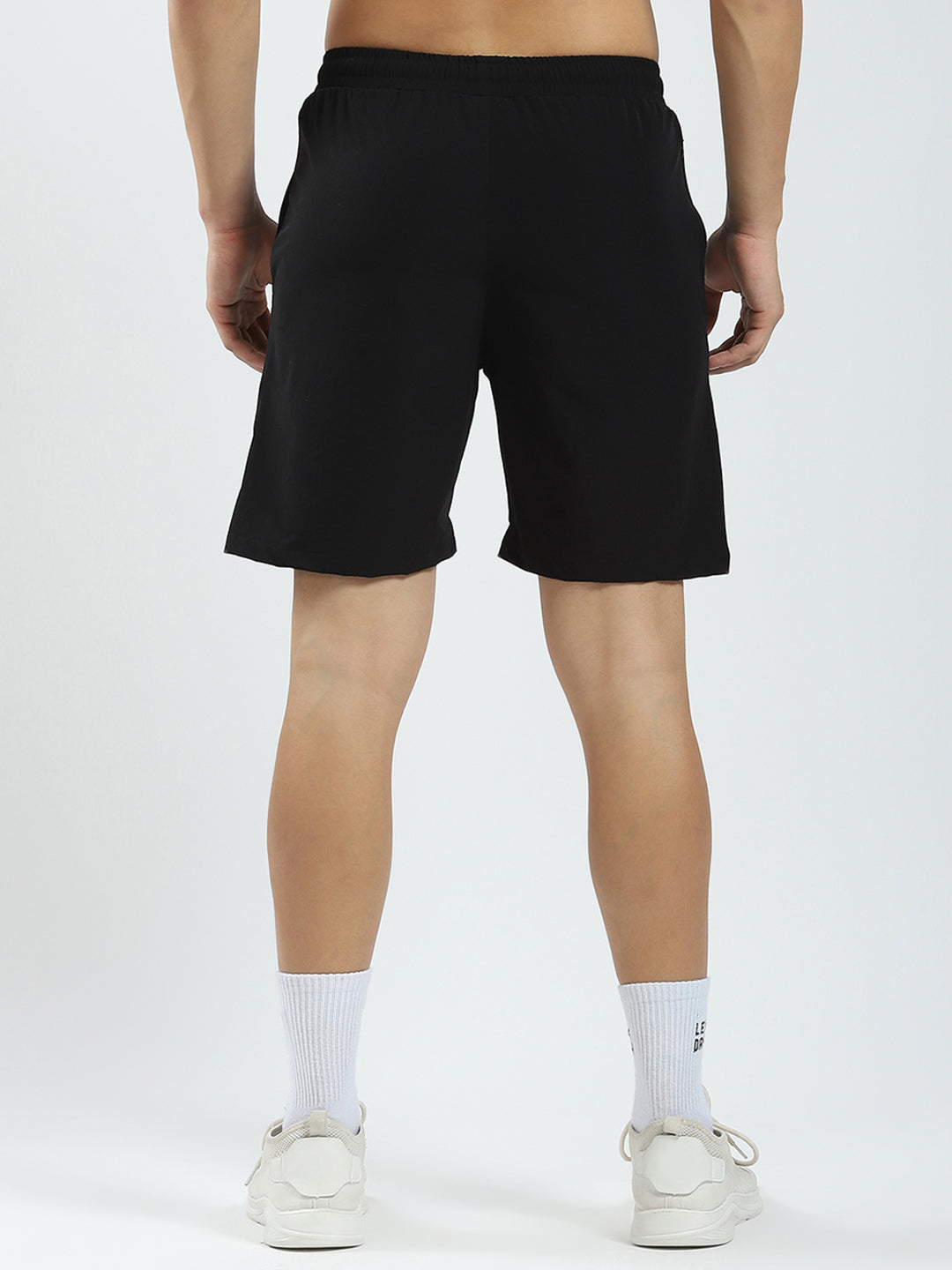 Rock.it Men Black Solid Regular Fit Short