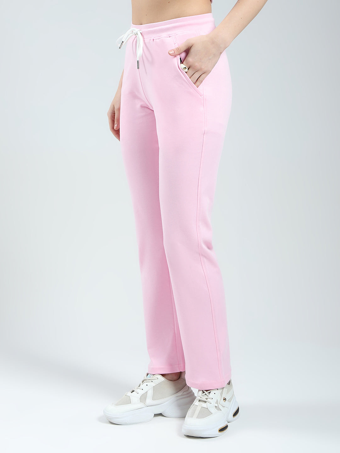 Rock.it Women Pink Solid Regular Fit Lower