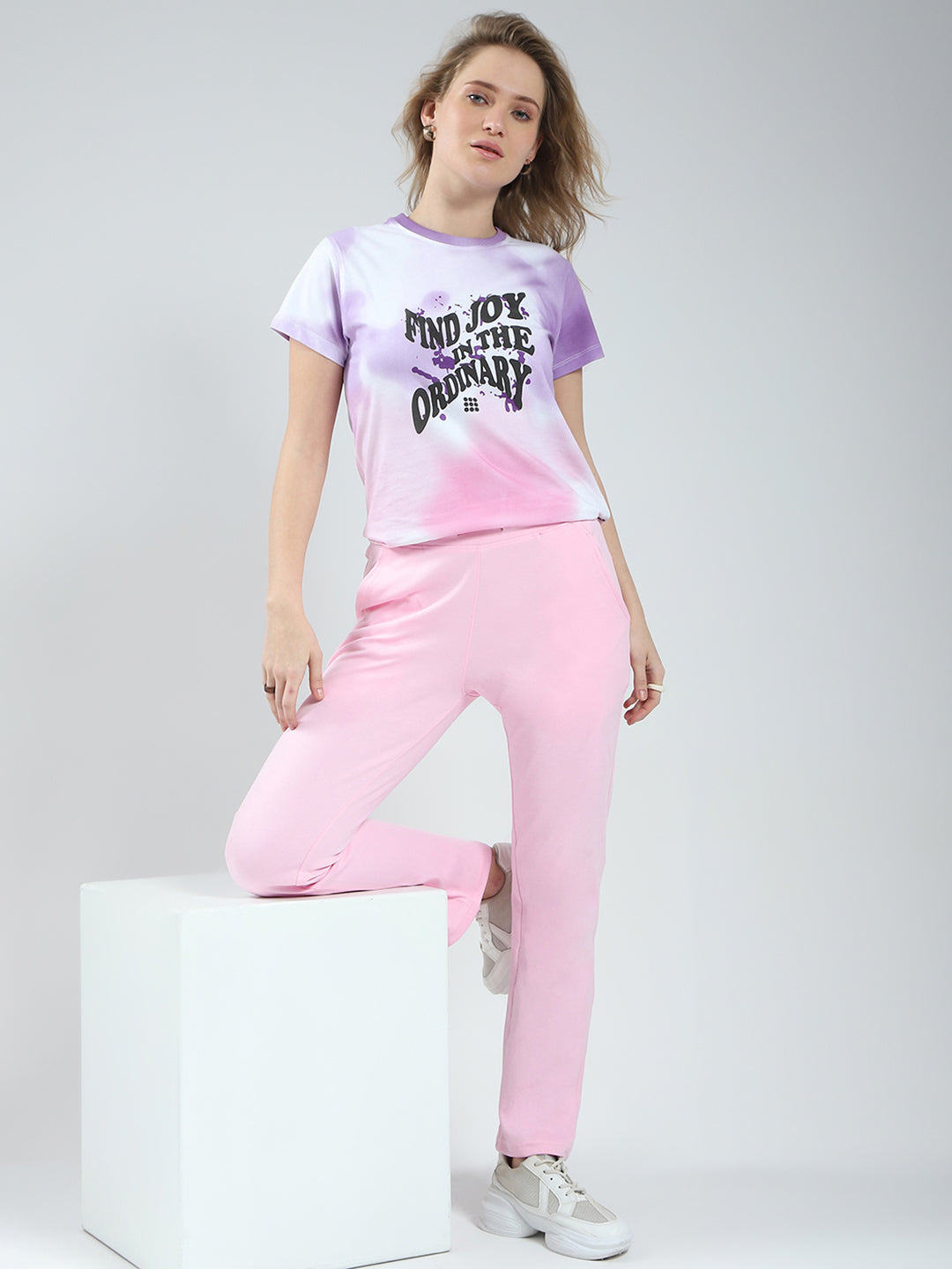 Rock.it Women Pink Solid Regular Fit Lower