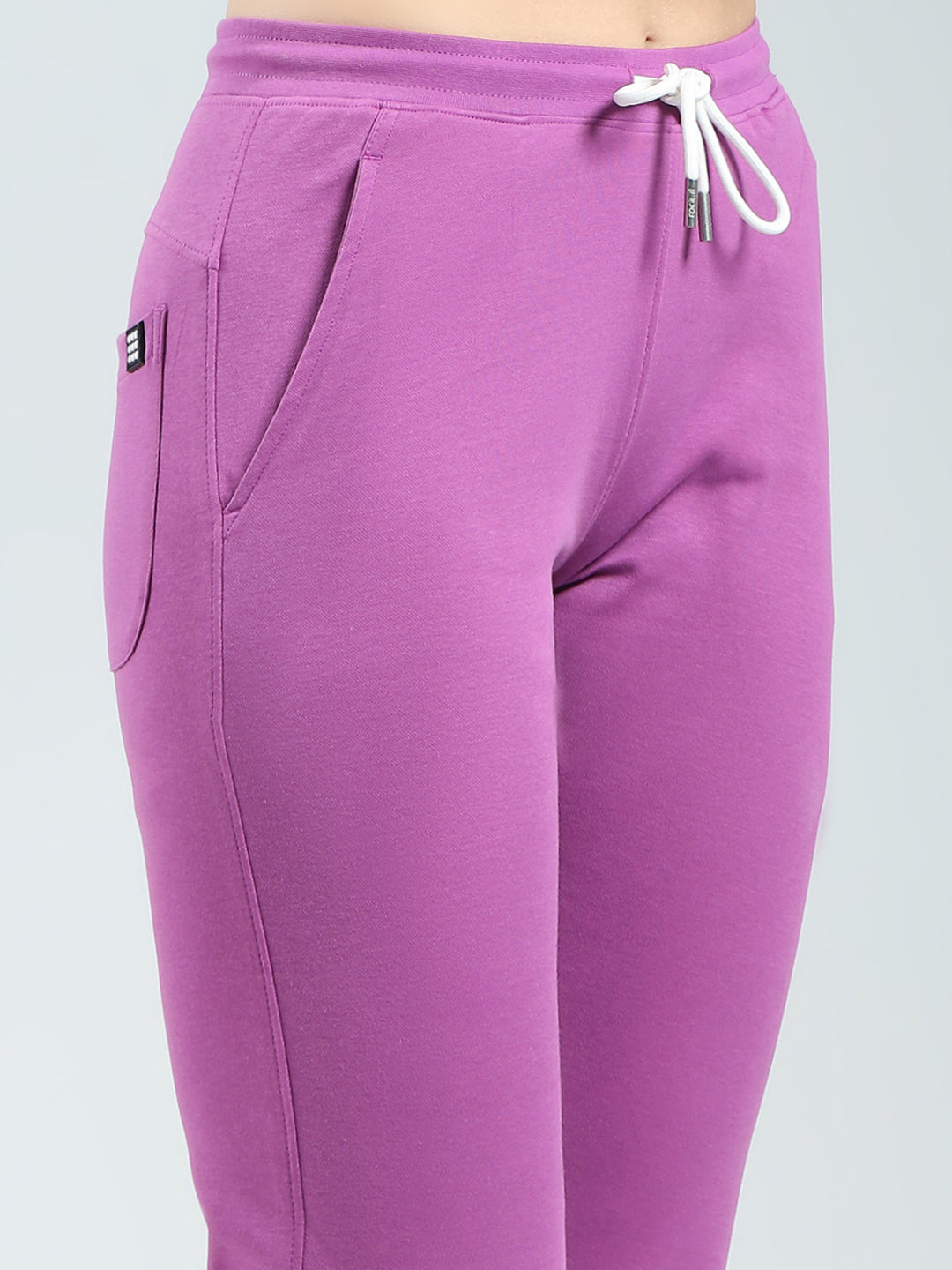 Rock.it Women Purple Solid Regular Fit Lower
