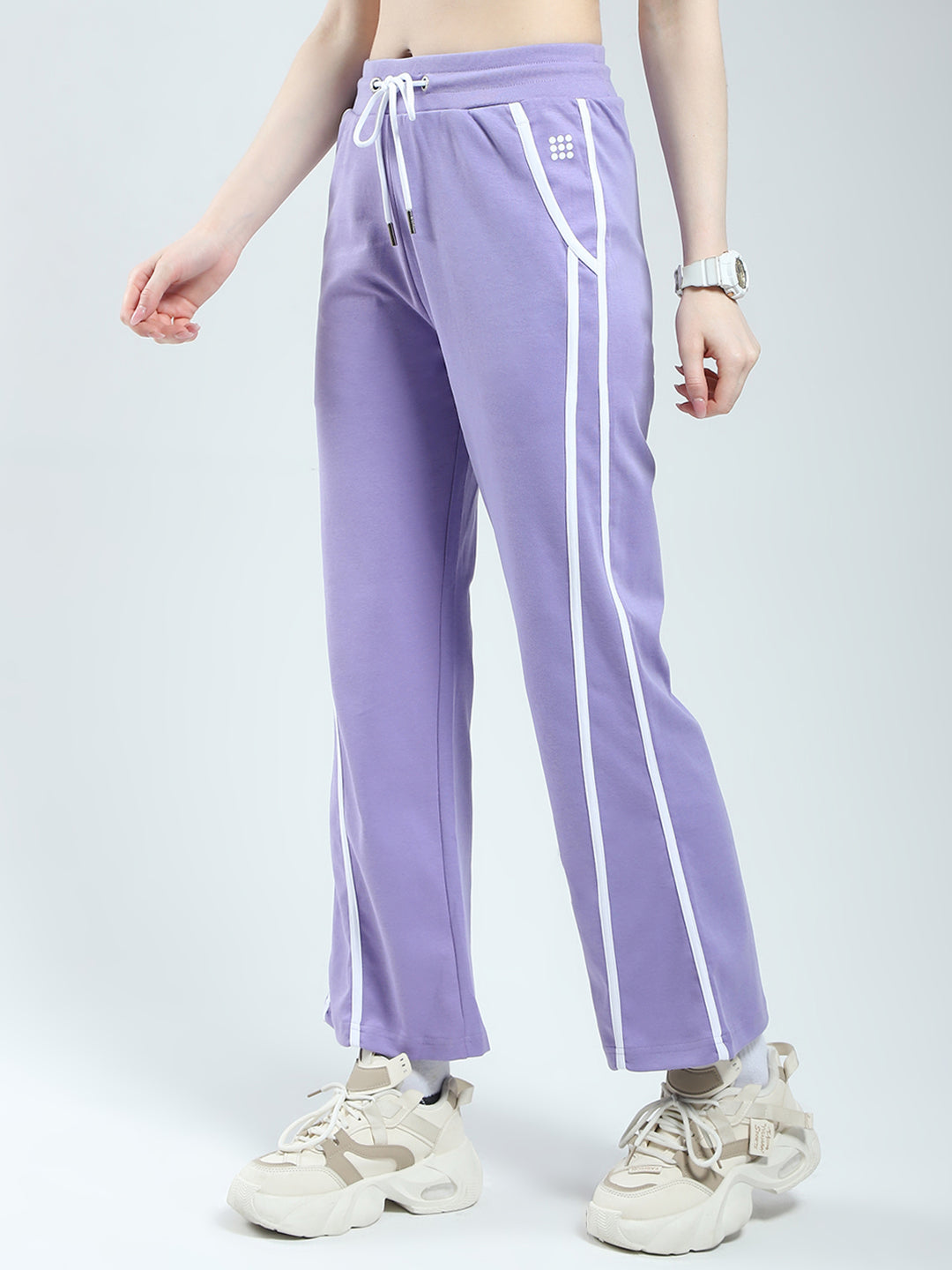Rock.it Women Purple Solid Regular Fit Lower
