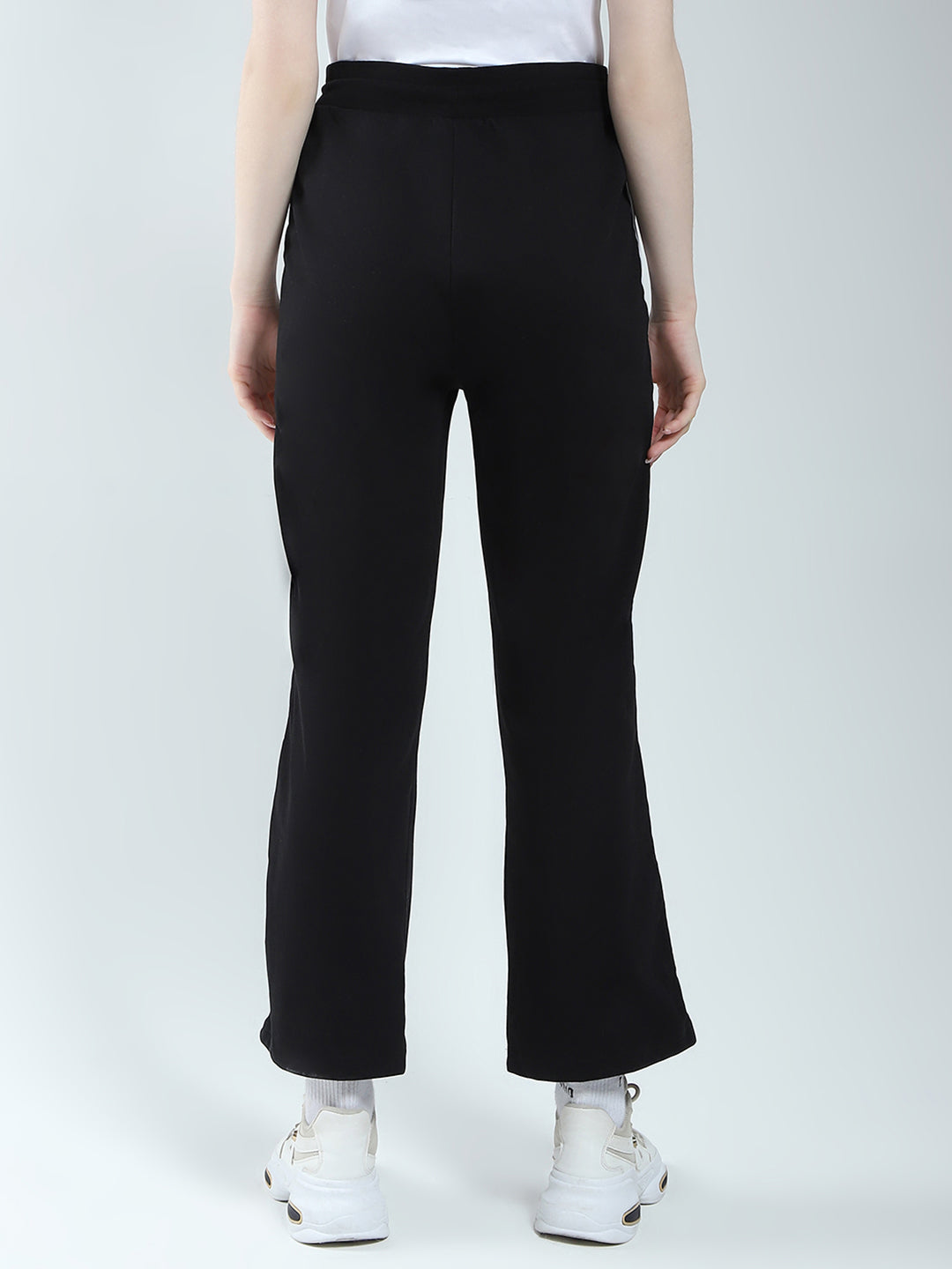 Rock.it Women Black Solid Regular Fit Lower