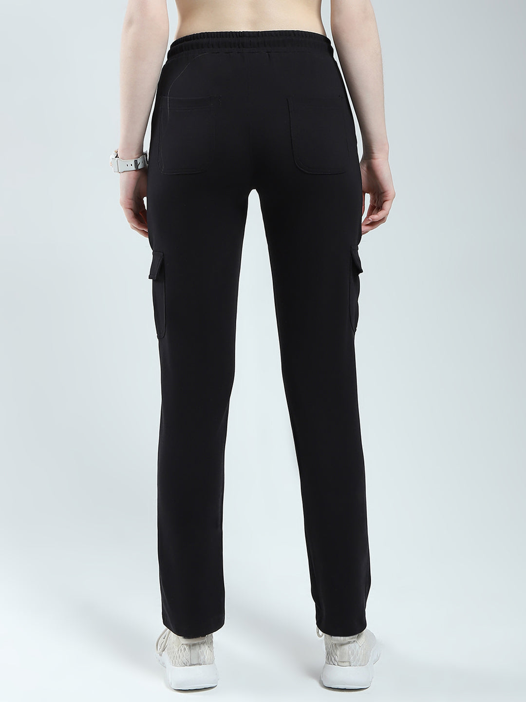 Rock.it Women Black Solid Regular Fit Lower